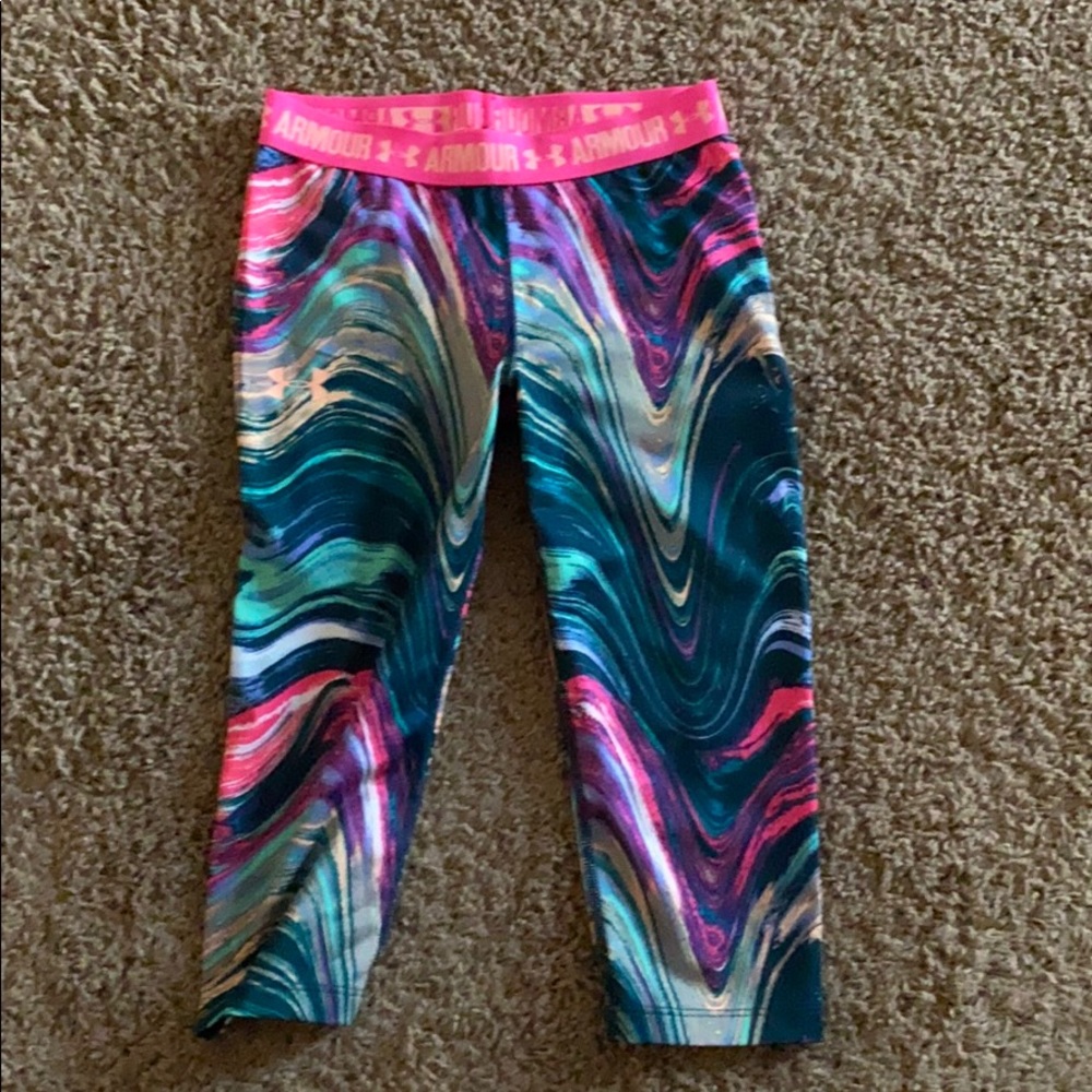 Under Armour Girls Capri Athletic Leggings